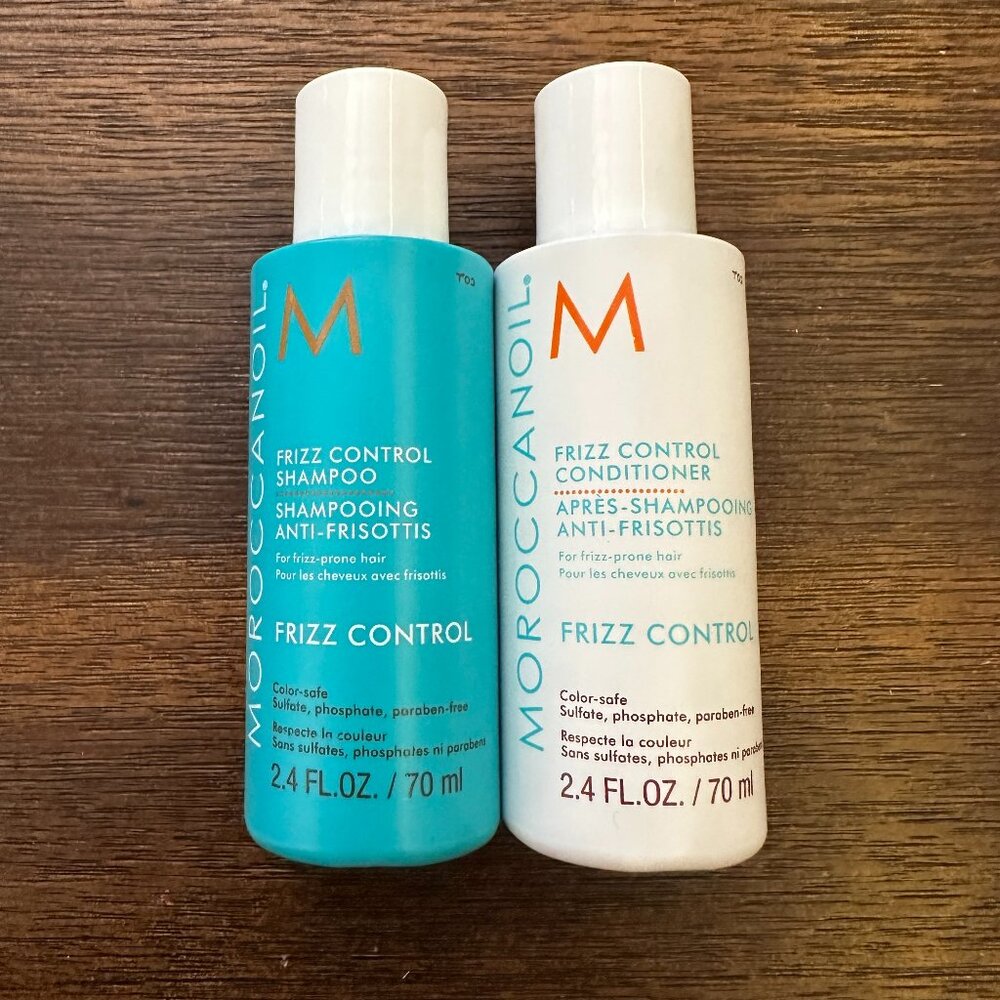 MOROCCANOIL Mini Set Frizz Control Shampoo & Conditioner Travel Size 2.4oz